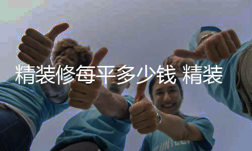 如何修每的介装修精装 精平多少钱省钱绍