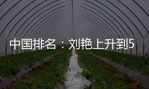 刘刘依中国艳上一许赢也排名攀升位 升到