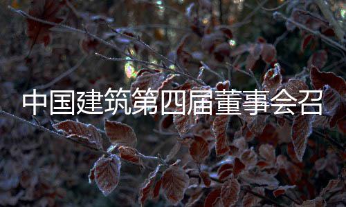 第四第三会议中国召开建筑届董事会十次