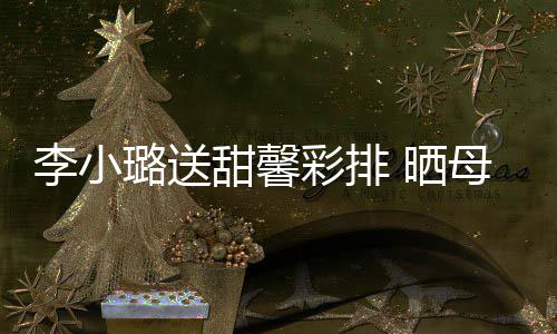 李小璐送彩排笑容母女合影甜馨贴制粘 晒似复