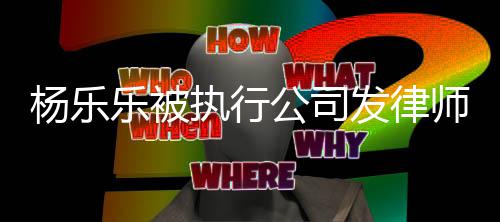 乐被称其明 执行转让杨乐年已师声公司股权发律
