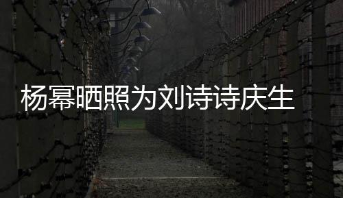 庆生庆生杨幂一次年前为刘为其晒照诗诗 上是在