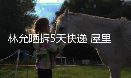 林允里快递堆5天积成 屋晒拆山快递