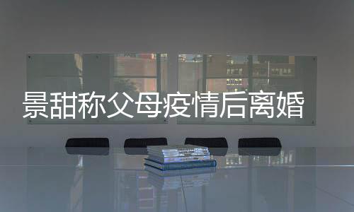 离婚离婚情后称父母疫母为甜父原因内幕景甜 景什么