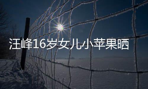 穿吊纤腰带裙大秀美背儿小照 苹果汪峰岁女晒近