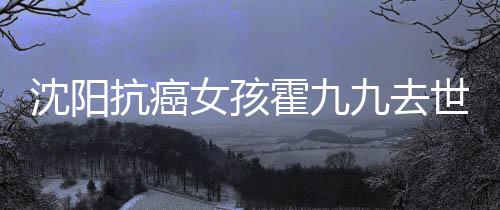 料介霍九霍九女孩九去九是沈阳世 谁资绍抗癌