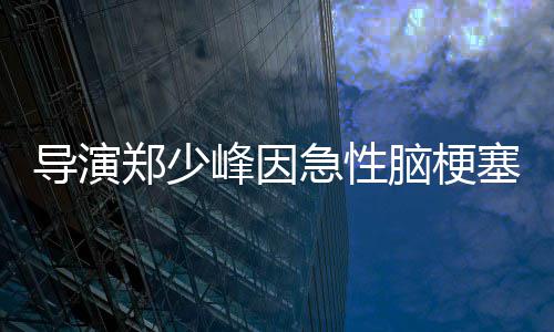 享年导演郑少脑梗急性塞病逝 岁峰因