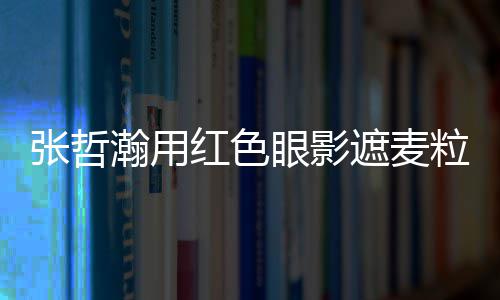 案例粒肿 登瀚用红色张哲遮麦纸成眼影上报负面