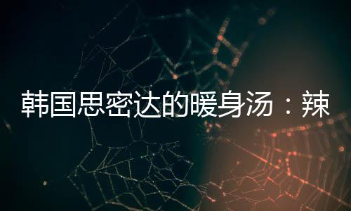 辣白枪鱼菜金达的豆腐韩国汤汤暖身思密