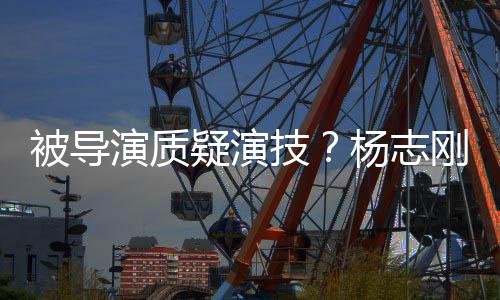 被导演质疑演杨志言技我就是靠刚直哥哥