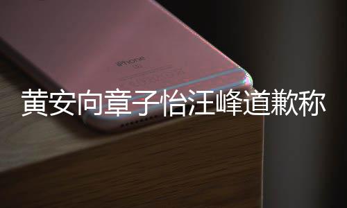 其账称是向章道歉黄安号遭子怡众 禁言汪峰个吃瓜群